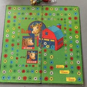 Vintage Board Game🐮Elsie The Cow~early 1940’s?Some pieces included!